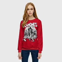 Свитшот женский BW Ramones, цвет: 3D-красный — фото 2