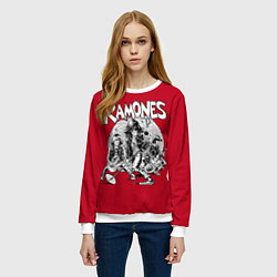 Свитшот женский BW Ramones, цвет: 3D-белый — фото 2