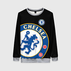Свитшот женский ЧЕЛСИ CHELSEA BIG LOGO, цвет: 3D-меланж