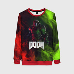 Свитшот женский Doomguy Doom, цвет: 3D-красный