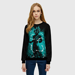 Свитшот женский Ultra Goku, Гоку, цвет: 3D-черный — фото 2