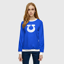 Свитшот женский Ультрамарины цвет 13 легиона, цвет: 3D-белый — фото 2