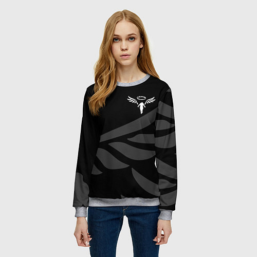 Женский свитшот WALHALLA TEAM LOGO ТОКИЙСКИЕ МСТИТЕЛИ / 3D-Меланж – фото 3