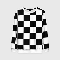 Женский свитшот Шахматная доска паттерн