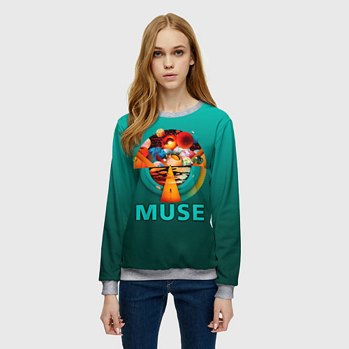 Женский свитшот The Resistance - Muse / 3D-Меланж – фото 3