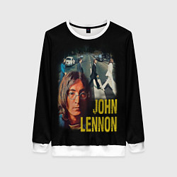 Свитшот женский The Beatles John Lennon, цвет: 3D-белый