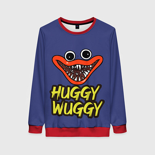 Женский свитшот Huggy Wuggy: Smile / 3D-Красный – фото 1