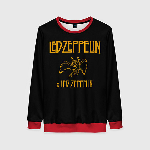 Женский свитшот Led Zeppelin x Led Zeppelin / 3D-Красный – фото 1