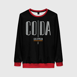 Свитшот женский Coda - Led Zeppelin, цвет: 3D-красный