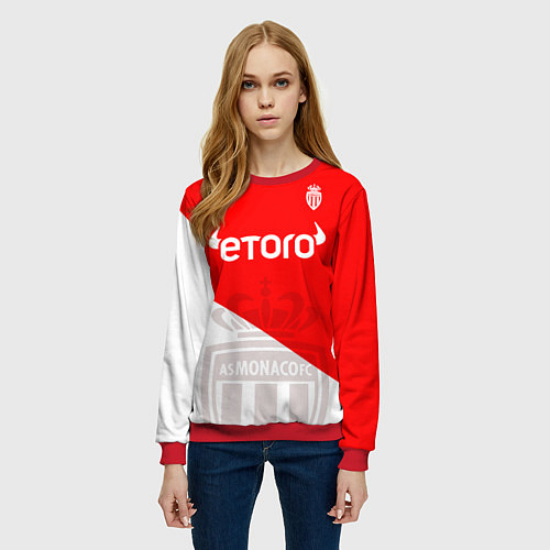 Женский свитшот AC Monaco Golovin Fan Theme / 3D-Красный – фото 3
