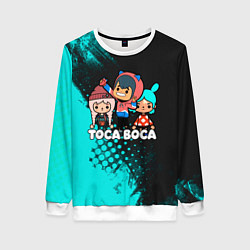 Свитшот женский Toca Boca Рита и Леон, цвет: 3D-белый