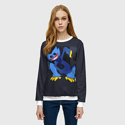 Свитшот женский ВОТ И ХАГГИ ВАГГИ - POPPY PLAYTIME, цвет: 3D-белый — фото 2