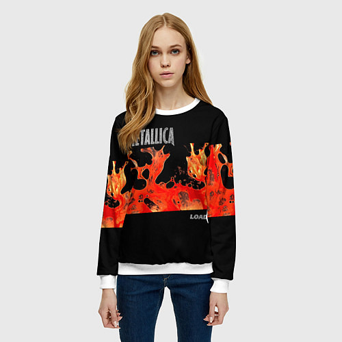 Женский свитшот Load - Metallica / 3D-Белый – фото 3