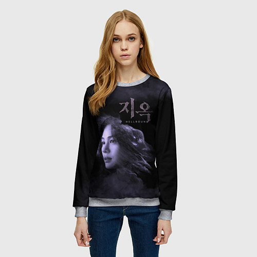 Женский свитшот Min Hye jin / 3D-Меланж – фото 3