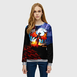 Свитшот женский Феникс - Ария, цвет: 3D-меланж — фото 2
