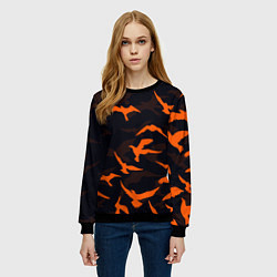Свитшот женский Стая Воронов, цвет: 3D-черный — фото 2