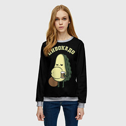 Свитшот женский ПИВОКАДО, цвет: 3D-меланж — фото 2
