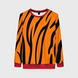 Женский свитшот Текстура тиграtiger