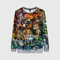 Женский свитшот HEROES DOTA 2 ПЕРСОНАЖИ ДОТА 2