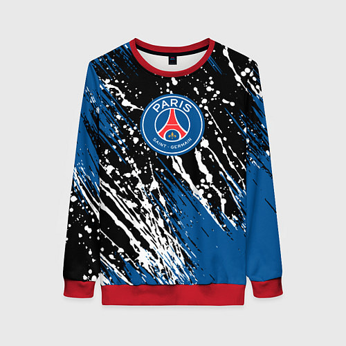 Женский свитшот PSG футбольный клуб / 3D-Красный – фото 1