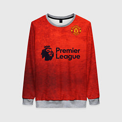 Свитшот женский MU Manchester United MU, цвет: 3D-меланж