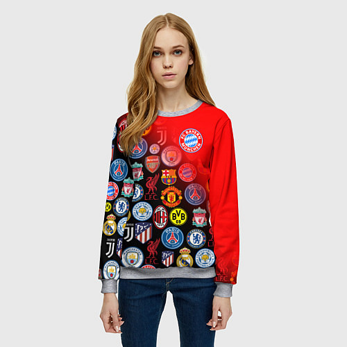 Женский свитшот BAYERN MUNCHEN BEST FC SPORT / 3D-Меланж – фото 3