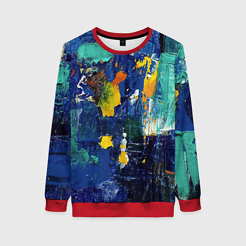 Женский свитшот КРАСКА PAINT / 3D-Красный – фото 1