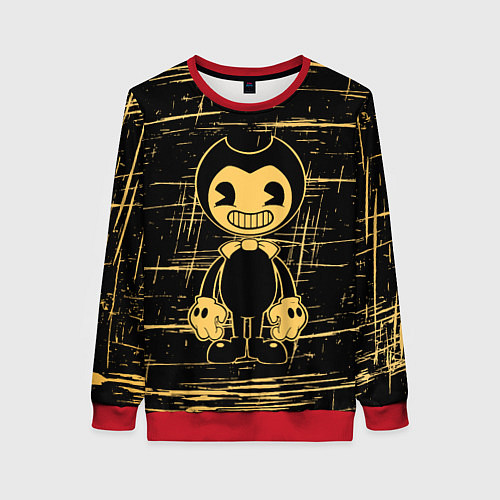 Женский свитшот Bendy and the ink machine - Бенди / 3D-Красный – фото 1