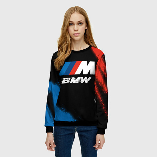 Женский свитшот BMW BMW - Яркий / 3D-Черный – фото 3