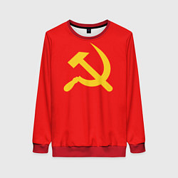 Свитшот женский Красный Советский союз, цвет: 3D-красный