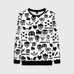 Женский свитшот UNDERTALE WHITE PATTERN