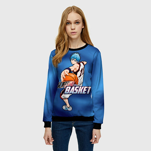 Женский свитшот Kuroko no Basuke Kuroko Tetsuya / 3D-Черный – фото 3