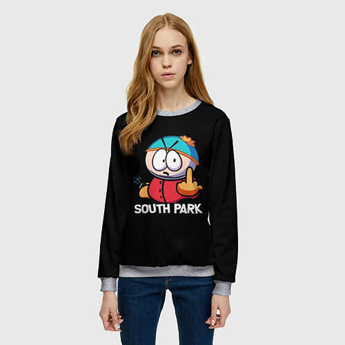 Женский свитшот Южный парк Эрик South Park / 3D-Меланж – фото 3