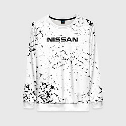 Свитшот женский Nissan ниссан, цвет: 3D-белый