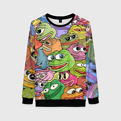 Свитшот женский Pepe BOMBING, цвет: 3D-черный