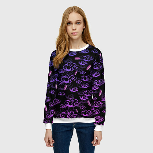 Женский свитшот ARCANE League Of Legends ТАТУИРОВКА JINX / 3D-Белый – фото 3