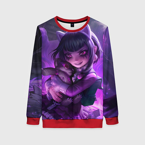 Женский свитшот Goth Annie League Of Legends / 3D-Красный – фото 1