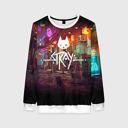 Свитшот женский Stray: Poster, цвет: 3D-белый