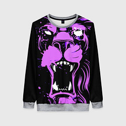 Женский свитшот Neon pink lion