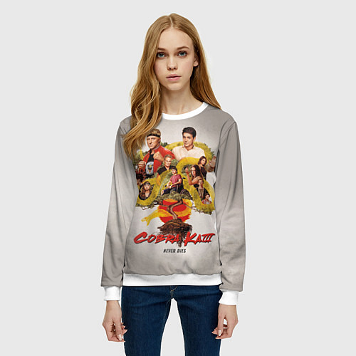 Женский свитшот КОБРА КАЙ COBRA KAI / 3D-Белый – фото 3