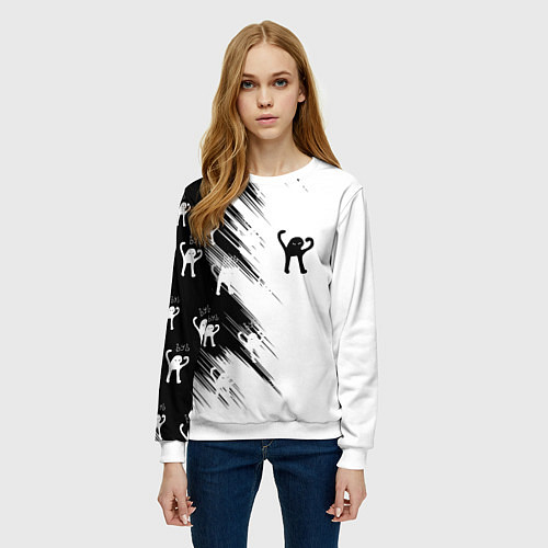 Женский свитшот Ъуъ съука чб / 3D-Белый – фото 3