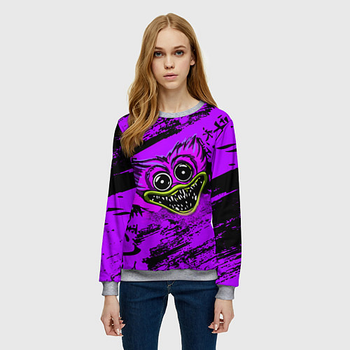 Женский свитшот Хаги Ваги 2022 New / 3D-Меланж – фото 3