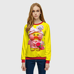 Свитшот женский УТЯ УТОЧКА ЛАЛАФАНФАН, цвет: 3D-красный — фото 2