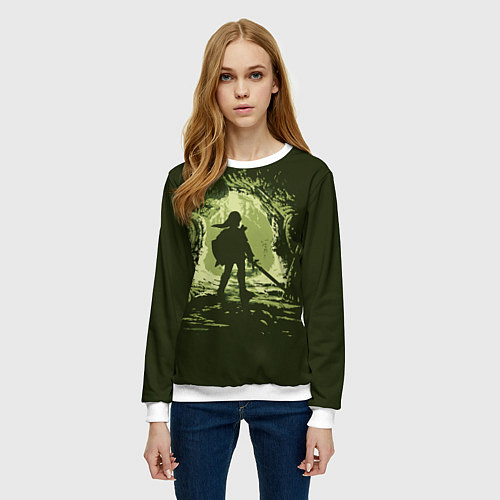 Женский свитшот Link арт / 3D-Белый – фото 3