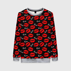Женский свитшот Kiss поцелуи