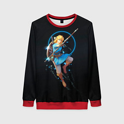 Свитшот женский Линк на охоте, цвет: 3D-красный