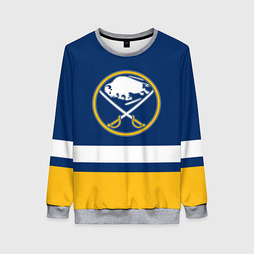 Женский свитшот Buffalo Sabres, Баффало Сейберз / 3D-Меланж – фото 1