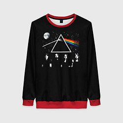 Свитшот женский PINK FLOYD LOGO ПИНК ФЛОЙД НЕБО, цвет: 3D-красный