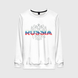 Свитшот женский Russia Sport Team, цвет: 3D-белый