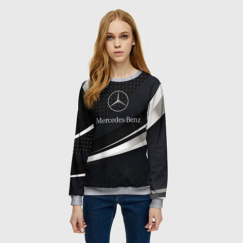 Женский свитшот Mercedes-Benz Sport / 3D-Меланж – фото 3